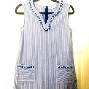Vineyard Vines Tassel Shift Dress Girls 16